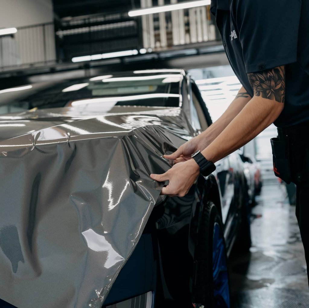 Car wrap project at Monster Auto Lab in Vancouver and Langley BC
