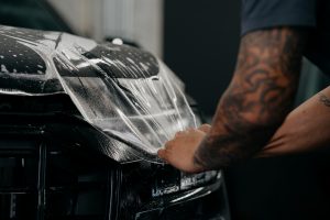 Professional XPEL PPF installation at Monster Auto Lab