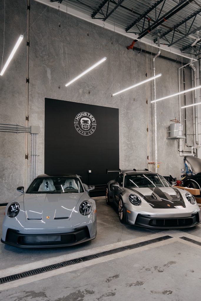 monster auto lab langley shop floor interior